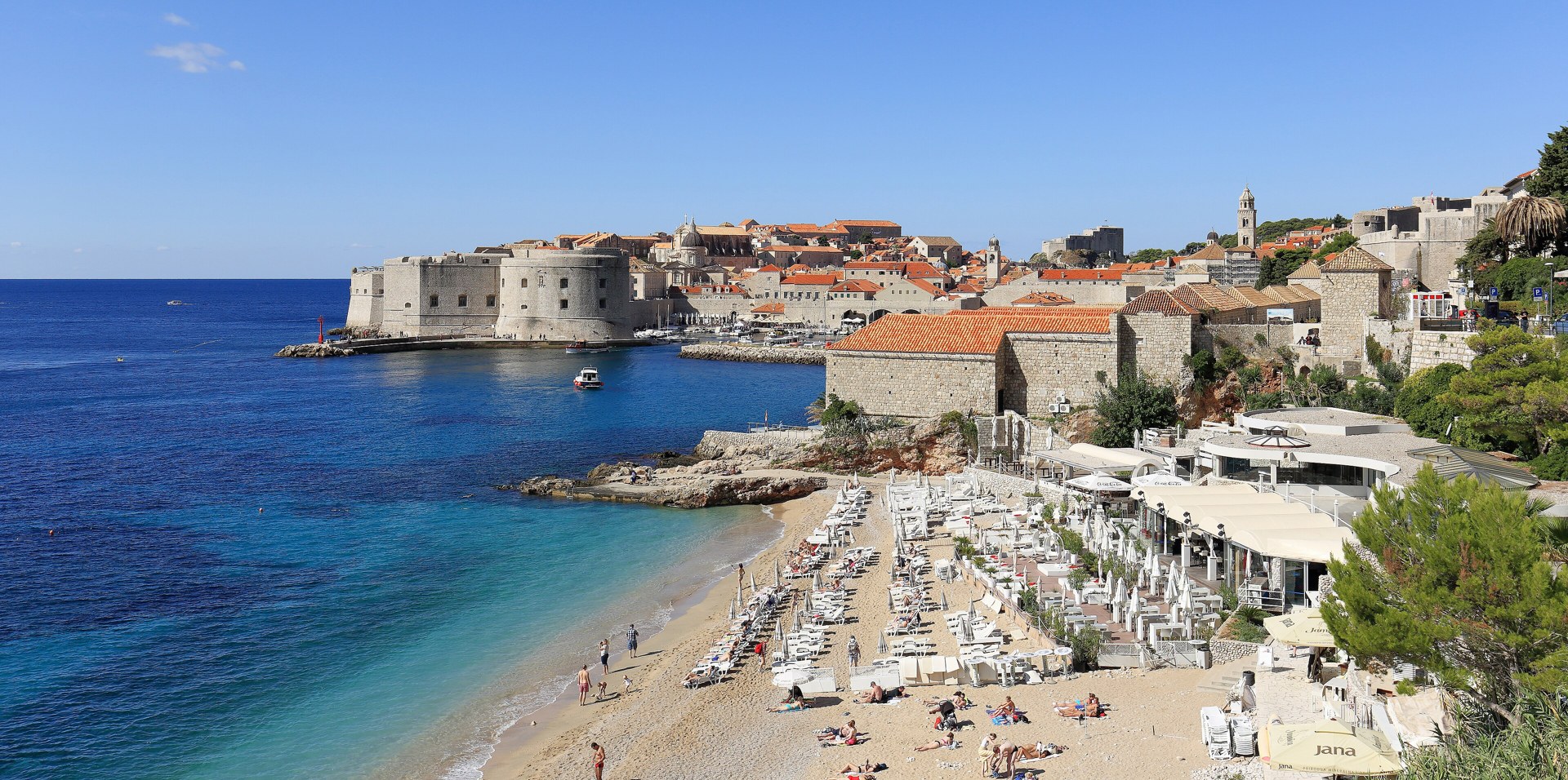 Dubrovnik old town and the Adriatic Sea